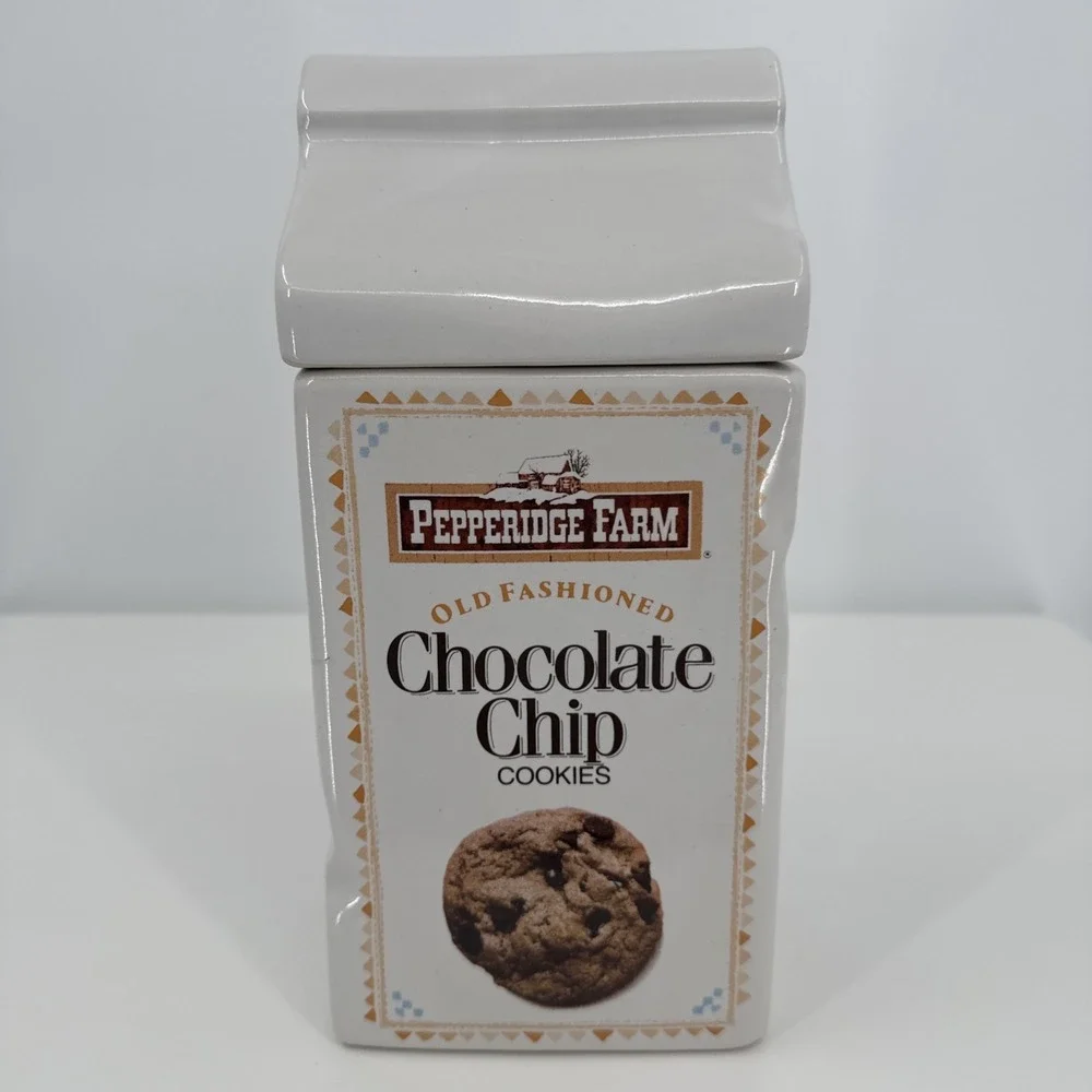 Vintage Pepperidge Farm Cookie Jar Chocolate Chip And Ginger‎ Man Cookie Jar USA